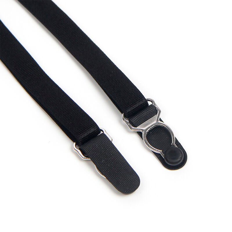 SUBBLIME - 955496 BODY EN DENTELLE AVEC NŒUDS ET JARRETELLES NOIR S/M