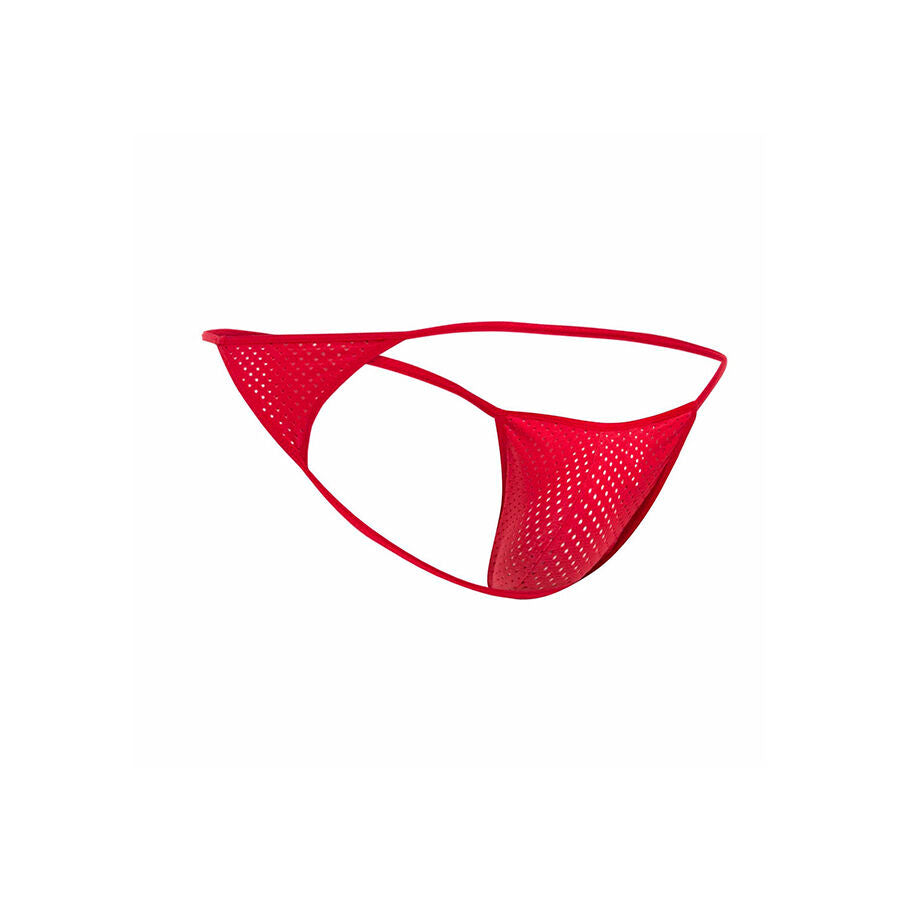 MOB - STRING V EN MICROFIBRE ROUGE TAILLE L/XL