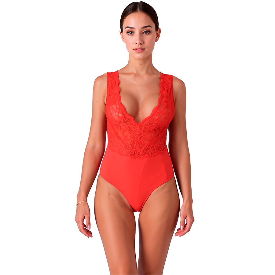 PASSION - BODY EVALIE ROUGE L/XL