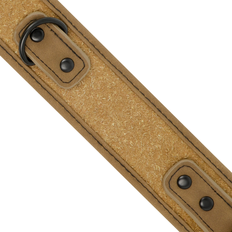 FETISH SUBMISSIVE ORIGIN - COLLIER CHAÎNE DOUBLÉE DE NÉOPRÈNE